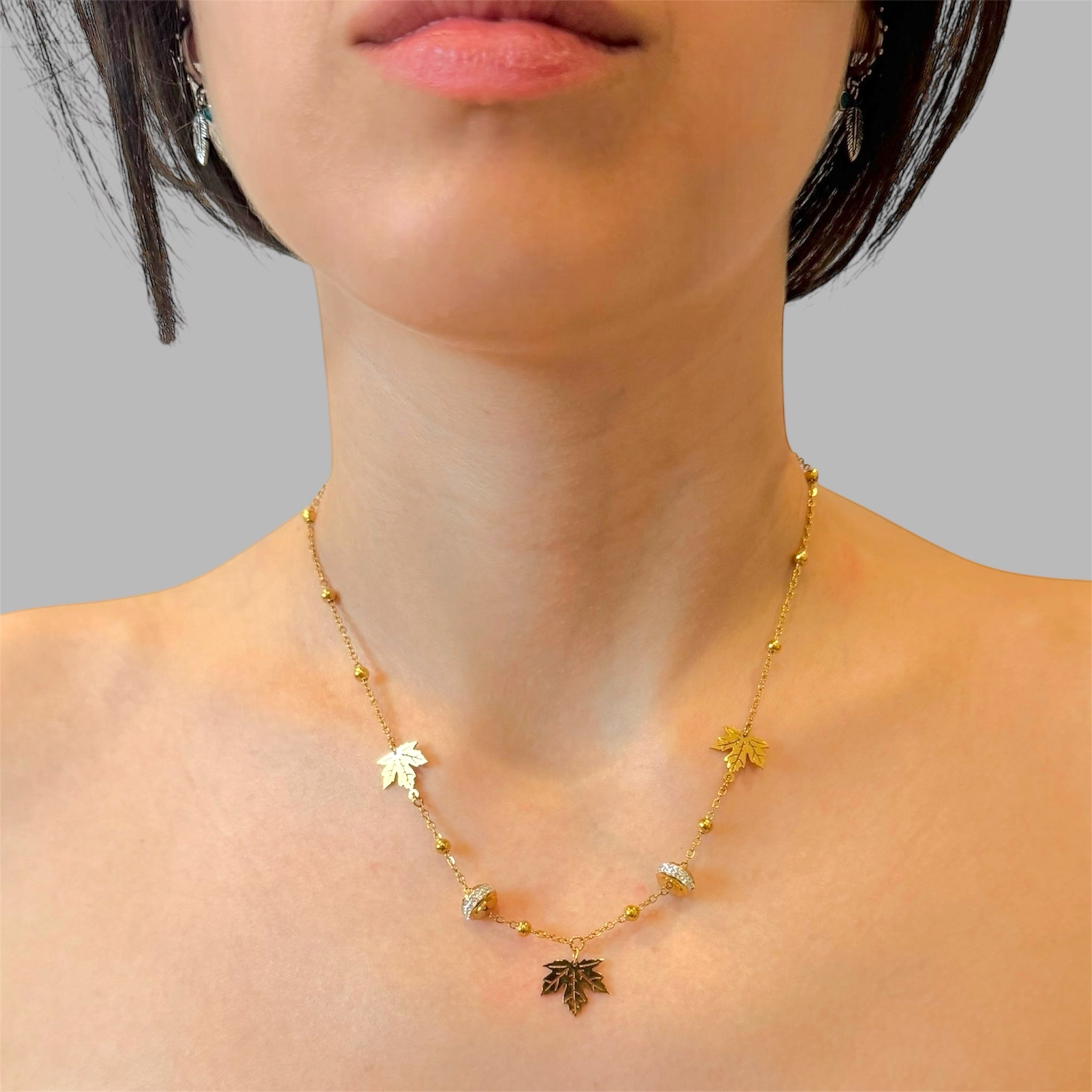 Collana riflessi d'acero Sharifa Crystals